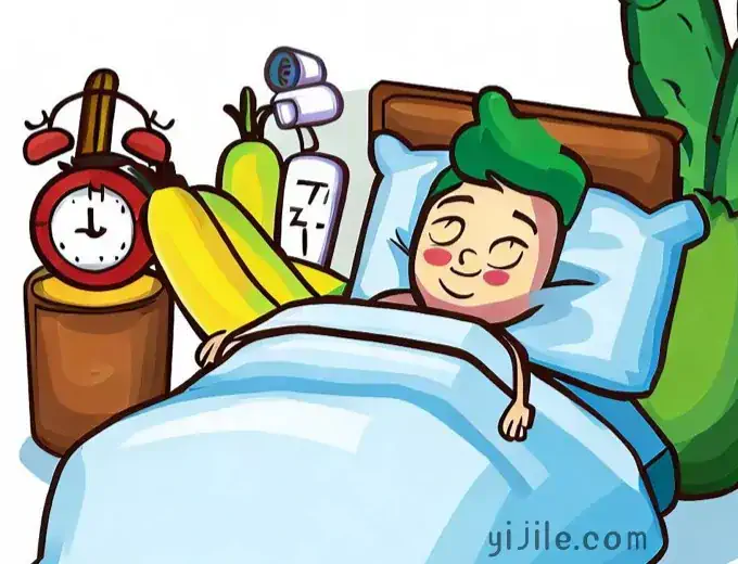 健康的作息时间，水果们都睡觉了